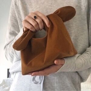 Merit brown Corduroy cosmetic bag